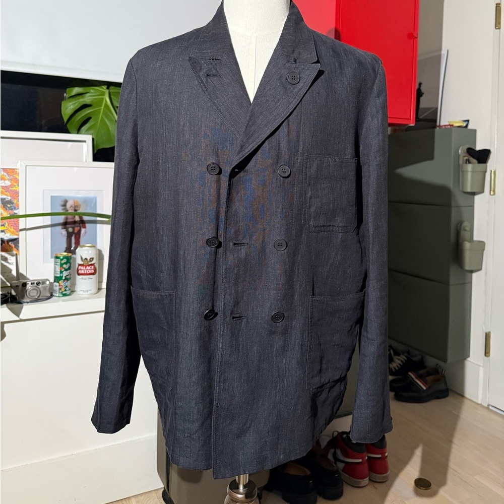 Mens Burberry double breasted Linen Sport Coat/Blazer. - Picture 3 of 15